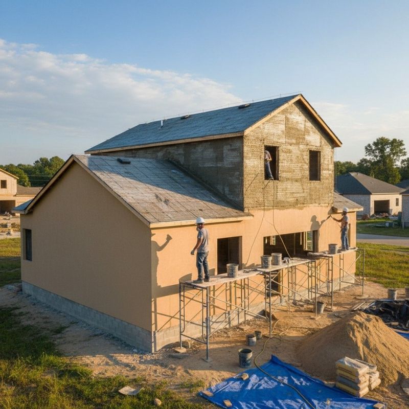 Stucco Ceiling Installation detail
